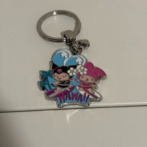 Hawaii Kuromi and My Melody Keychain